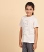 Melange Unisex T Shirt Hatha Yoga Ecru 1-2 yrs