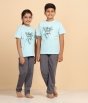 Melange Unisex T Shirt Tandava Turquoise 9-10 yrs