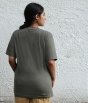 Unisex Adiyogi Splendor Melange Cotton T Shirt - Olive