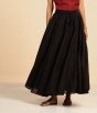 Mulmul Plain Skirt Black