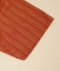 Men’s Yarn Dyed Short Sleeves Kurta - Rust