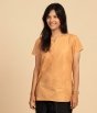 Women’s Natural Dyed Top- Vetiver Brown. A festive gift