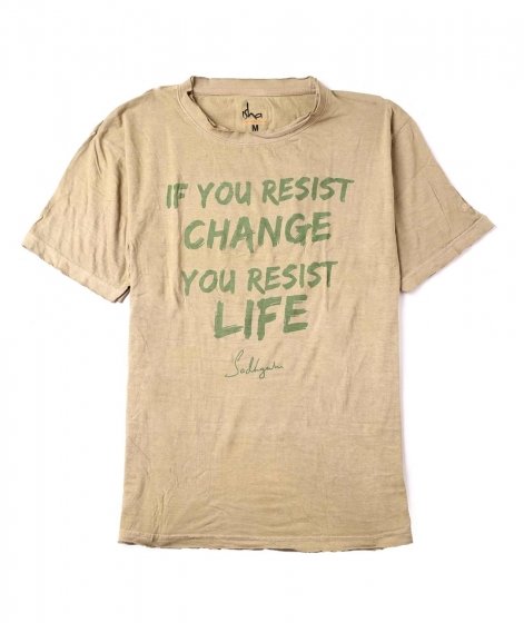 Unisex Organic Natural Dyed Change T-Shirt - Khaki