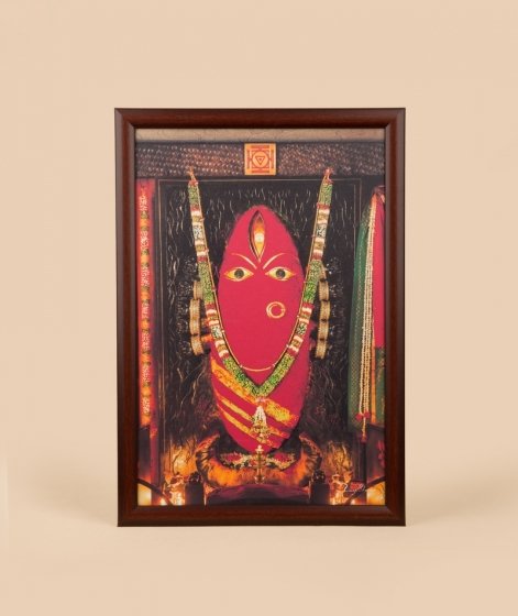Linga Bhairavi Photo with Bangles - Kumkum (8x12) with frame