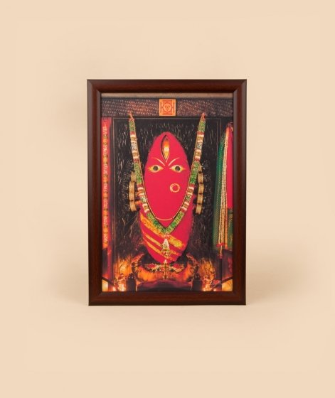 Linga Bhairavi Photo with Bangles - Kumkum (10x15) with frame