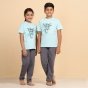 Melange Unisex T Shirt Tandava Turquoise 11-12 yrs