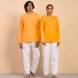 Unisex Organic Cotton Sadhana Full-Sleeve T-Shirt - Orange
