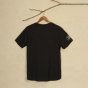 Unisex Save Soil Print (Curved Hem) Short Sleeve Organic Cotton Dark Grey T-Shirt