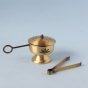 Antique Gold Fumer with Tongs. A festive gift.