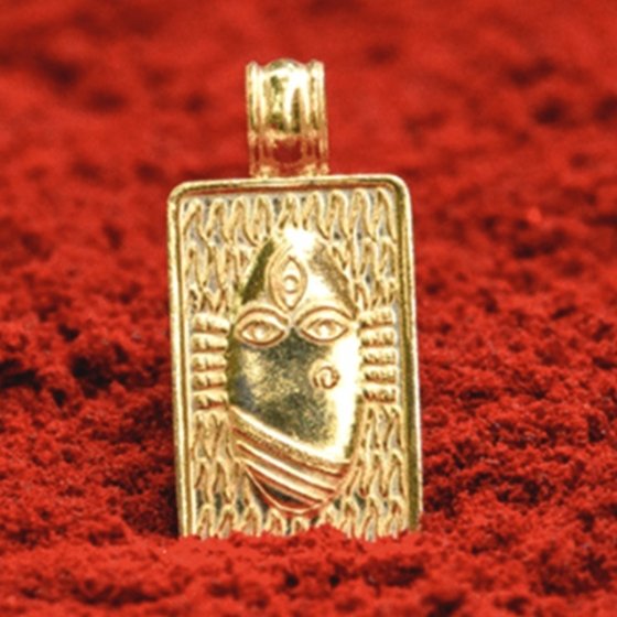 Linga Bhairavi 22KT Gold Pendant - 8 gm (Plain) 