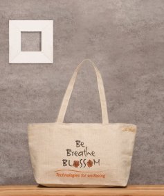 Be Breath Blossom Jute Bag