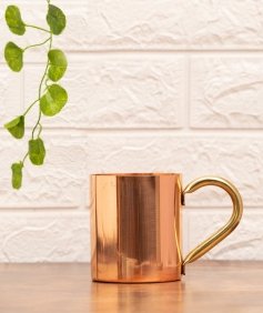 Copper Mug with Handle, 414 ml