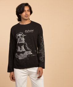 Unisex Adiyogi T-Shirt - Black 