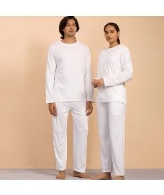 Unisex Organic Cotton Sadhana T-Shirt - White