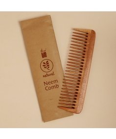 Handmade Neem Wood Comb  (Wider teeth)