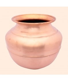 Traditional copper water storage pot/matka (Jeevarasam pot). Pure & high quality copper. Good for health. (10 liters)