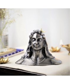 Adiyogi Statue Metal - 4 inch - Antique Nickel