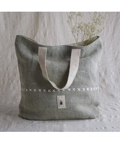 Soft Jute Kilim Bag with stitch detail