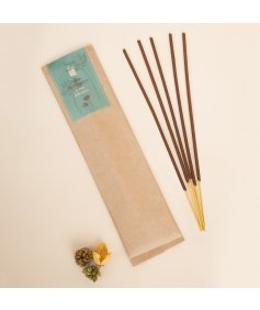 Hand rolled Bergamot Incense/Agarbatti (Pack of 10 sticks). Chemical and toxin free. Natural herbs, roots & essential oils.