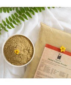 Ojasvini traditional herbal snanam powder. Isha’s unique Siddha formulation. Natural bath powder. Cleansing and rejuvenating. For naturally healthy skin (500 gms)