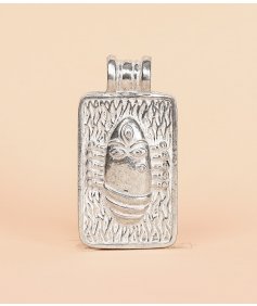 Linga Bhairavi Silver Pendant - Large