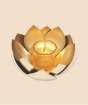 Lotus Tea Light Holder Orange