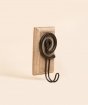 Iron Hook on wooden base - AT