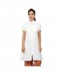 Women's 100% Organic Cotton Kurta with Embroidered "Aum" - White