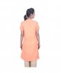 Women's 100% Organic Cotton Kurta With Embroidered "Aum" - Coral