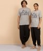 Unisex  Cotton Aum Namah Shivaya Printed T-shirt - Grey 