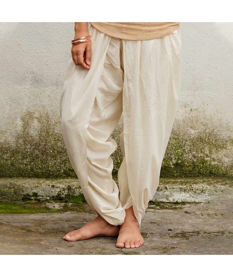 Cotton Dhoti Pant - White — Isha Life Malaysia